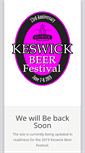 Mobile Screenshot of keswickbeerfestival.co.uk